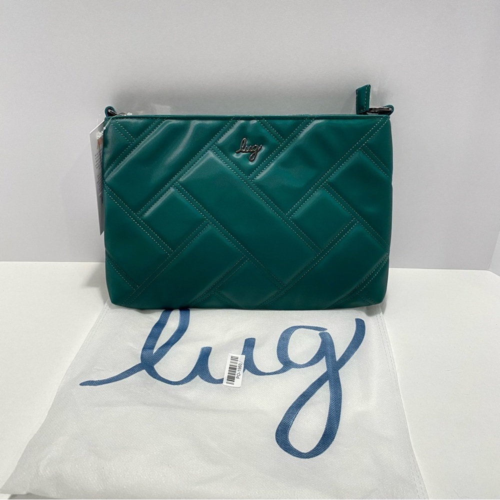 Lug Waltz Clutch Bag. “Wickedly Green”
With storage bag.  NWT STUNNING!